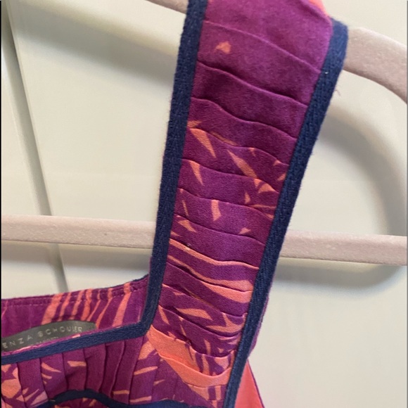 Provenza Schuler Tropical Pink & Purple 🌴 Palm leaves Leaves Lightweight Dress - Picture 12 of 15